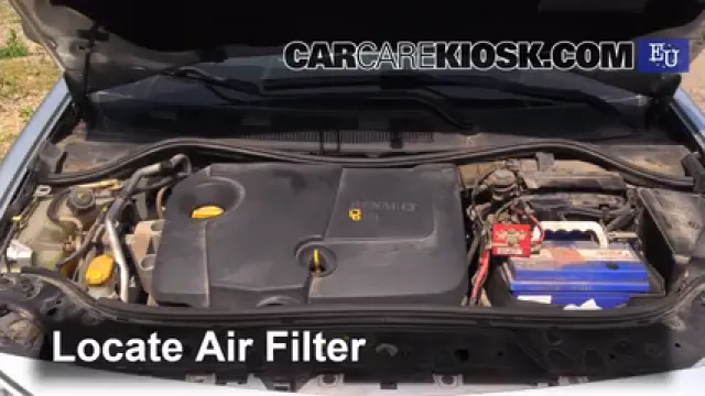 2003 Renault Megane Authentique 1.5L 4 Cyl. Turbo Diesel Filtre à air (moteur) Changement